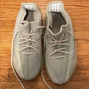 Adidas Knit Sneakers in Light Gray and Cream